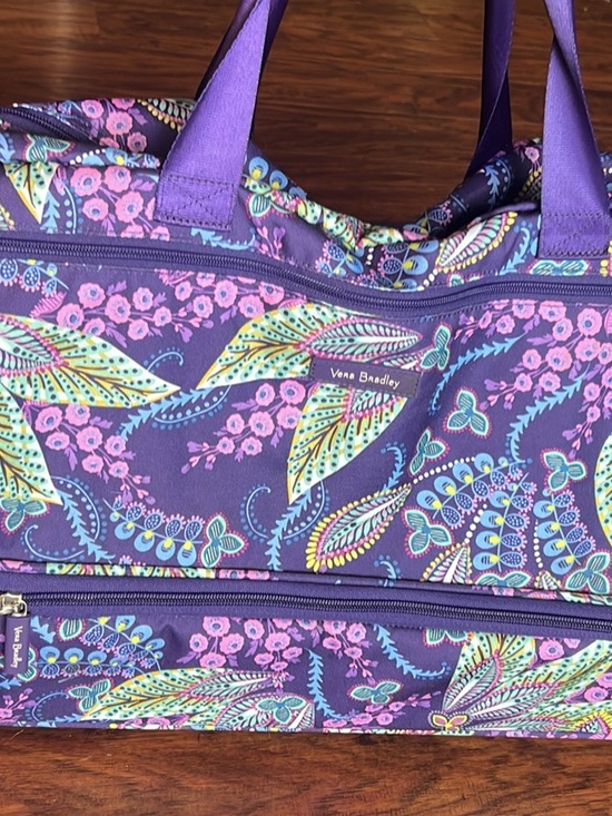 Vera Bradley Handbags - Vera Bradley Purple Paisley Floral Travel Bag